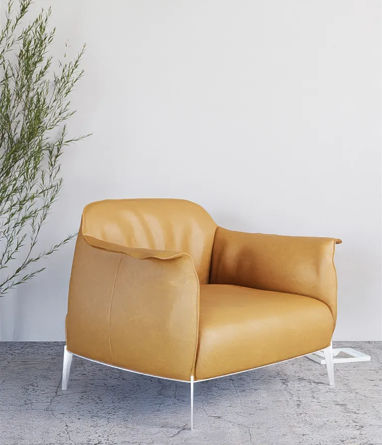 interior-rendering-yellow-armchair